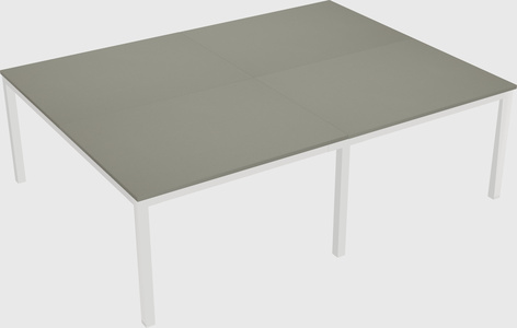 Shared rectangular desk