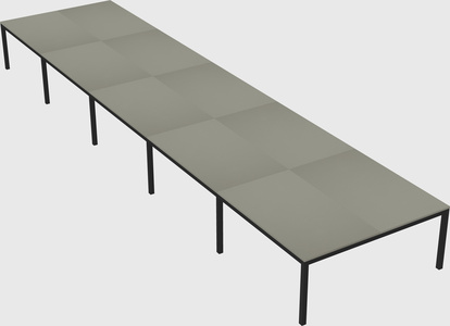 Shared rectangular desk