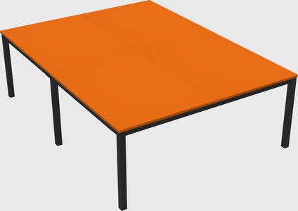 Shared rectangular desk