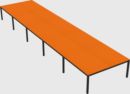 Shared rectangular desk
