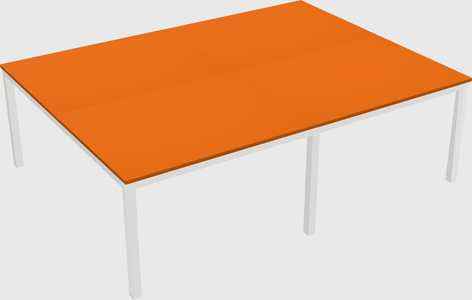 Shared rectangular desk