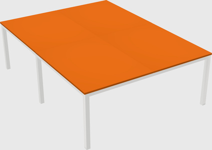 Shared rectangular desk