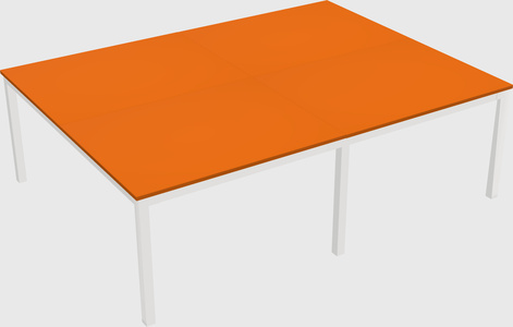 Shared rectangular desk