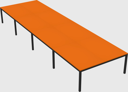 Shared rectangular desk