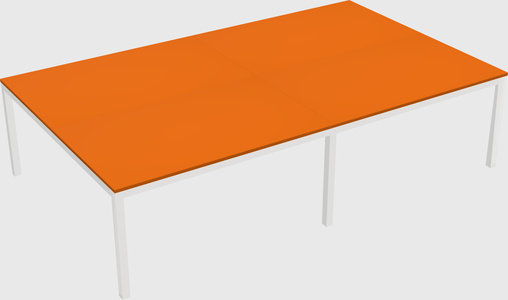 Shared rectangular desk