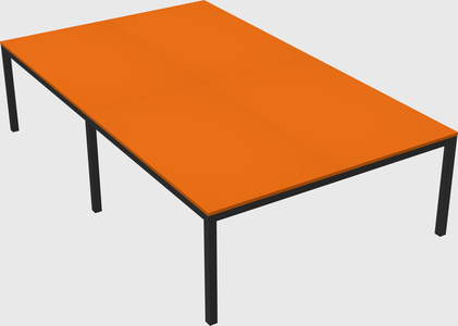 Shared rectangular desk