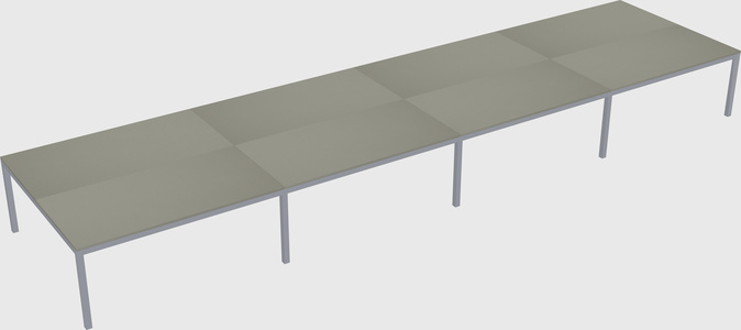 Shared rectangular desk