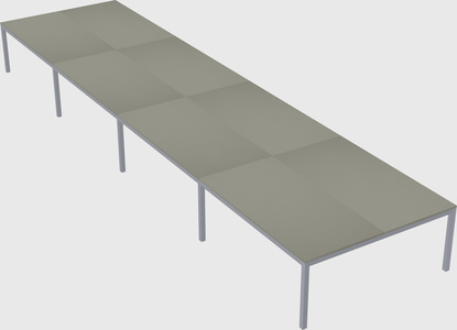 Shared rectangular desk
