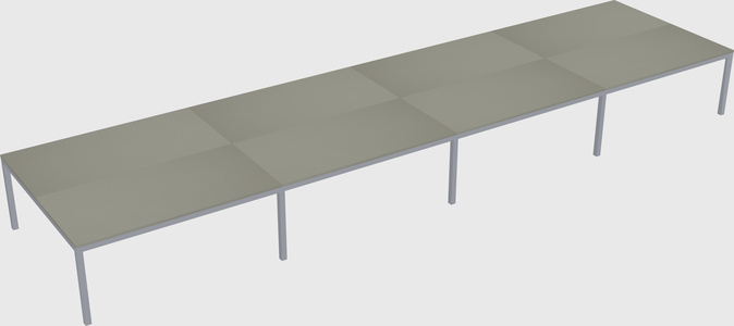 Shared rectangular desk