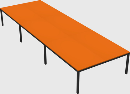 Shared rectangular desk