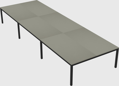 Shared rectangular desk