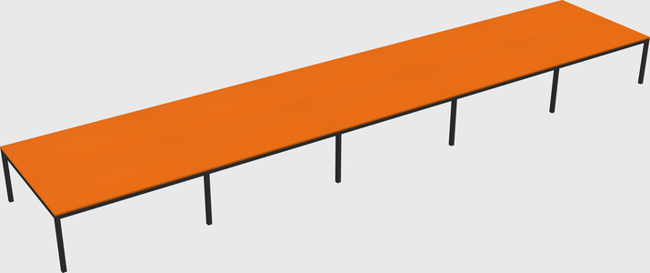 Shared rectangular desk