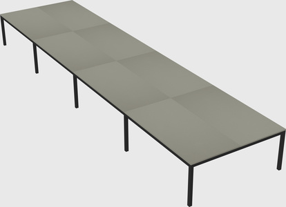 Shared rectangular desk