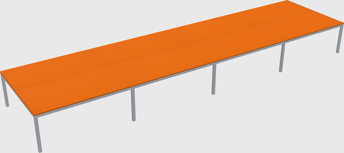 Shared rectangular desk