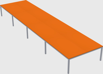 Shared rectangular desk