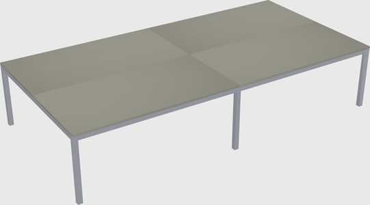 Shared rectangular desk