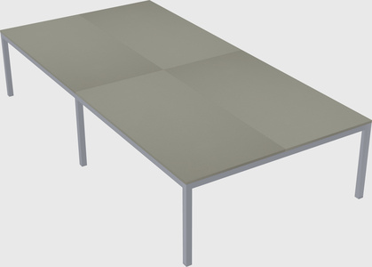 Shared rectangular desk