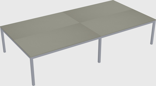 Shared rectangular desk