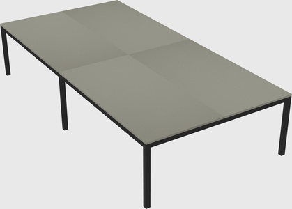 Shared rectangular desk