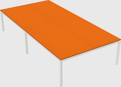 Shared rectangular desk