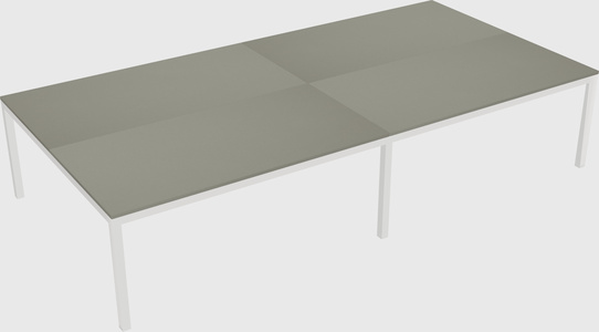 Shared rectangular desk