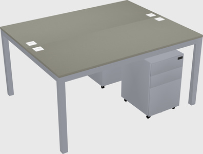 Shared Rectangular Desk