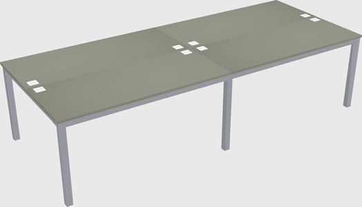Shared rectangular desk