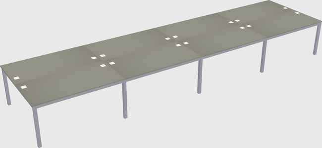 Shared rectangular desk