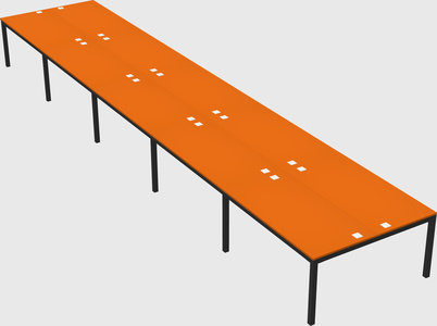 Shared rectangular desk
