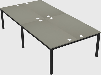 Shared rectangular desk