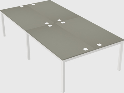 Shared rectangular desk