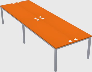 Shared rectangular desk