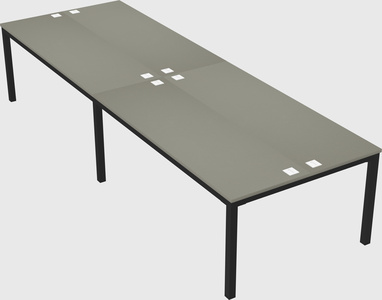 Shared rectangular desk