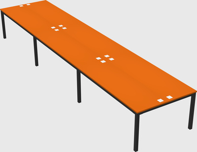 Shared rectangular desk
