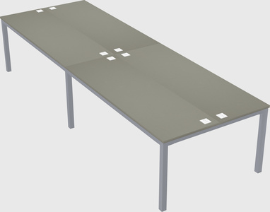 Shared rectangular desk