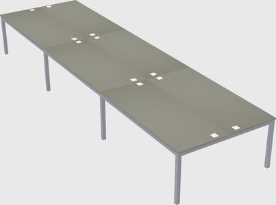 Shared rectangular desk