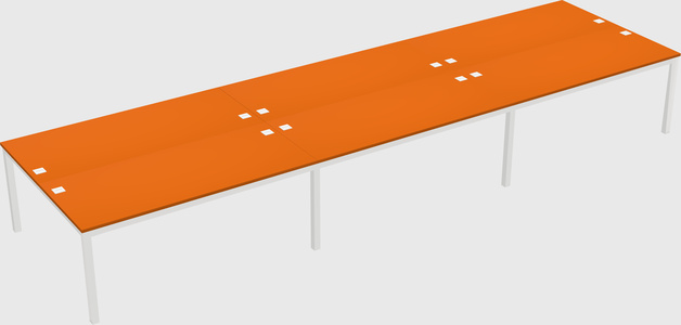 Shared rectangular desk