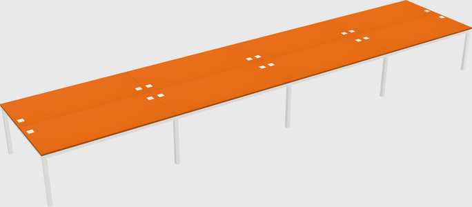 Shared rectangular desk