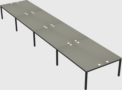 Shared rectangular desk
