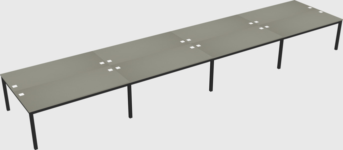 Shared rectangular desk