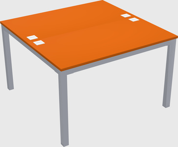 Shared rectangular desk