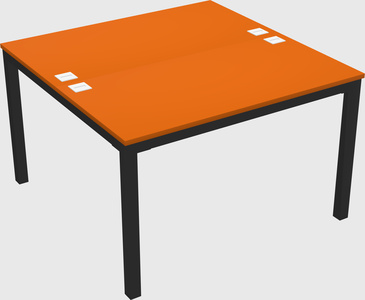 Shared rectangular desk