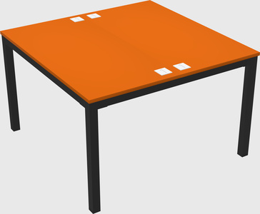 Shared rectangular desk