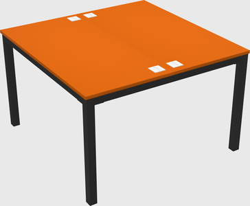 Shared rectangular desk