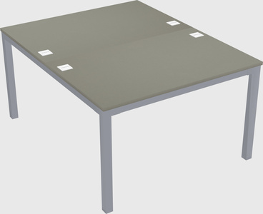 Shared rectangular desk