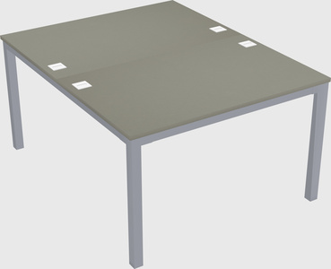 Shared rectangular desk
