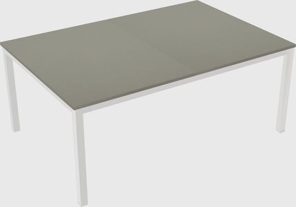 Shared rectangular desk
