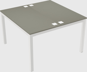 Shared rectangular desk