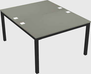 Shared rectangular desk