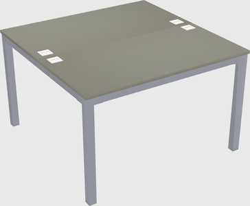 Shared rectangular desk